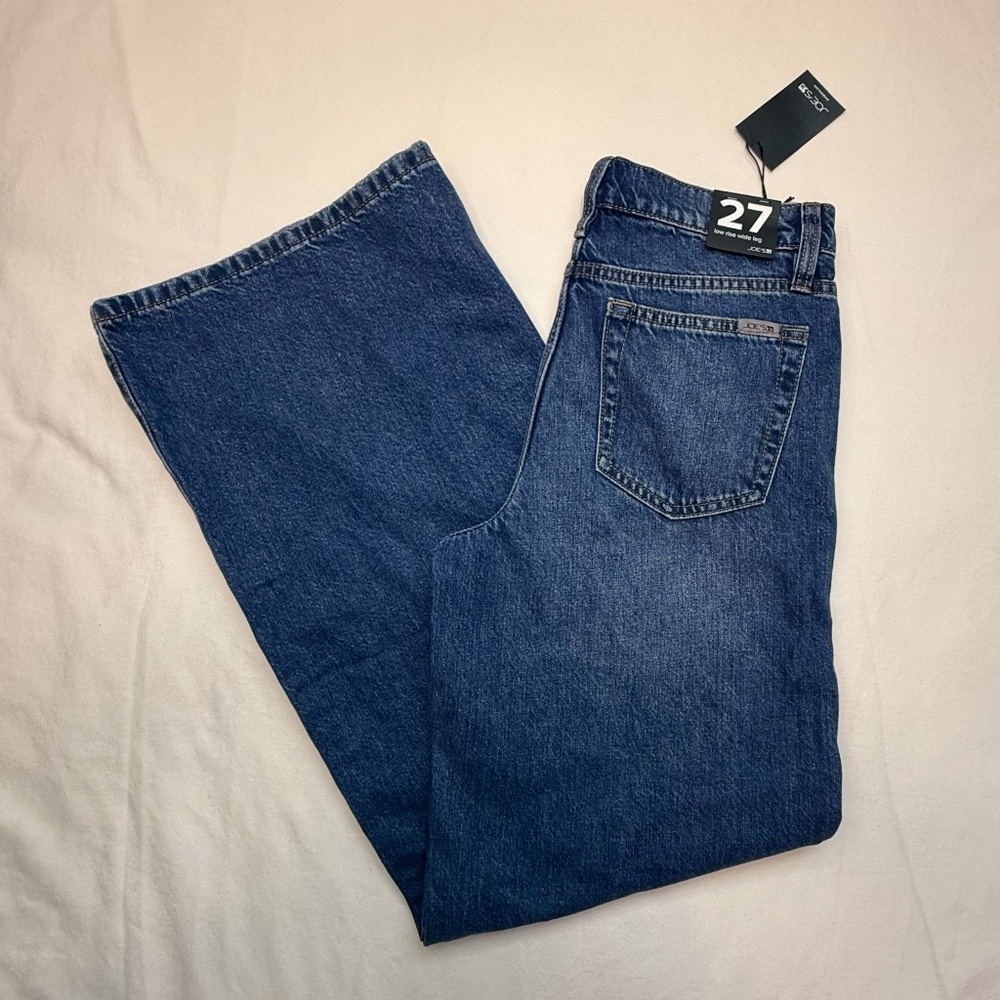 Joe’s Jeans Low Rise Wide Leg “Tokyo” Blue Denim Jeans Size 27 NWT
